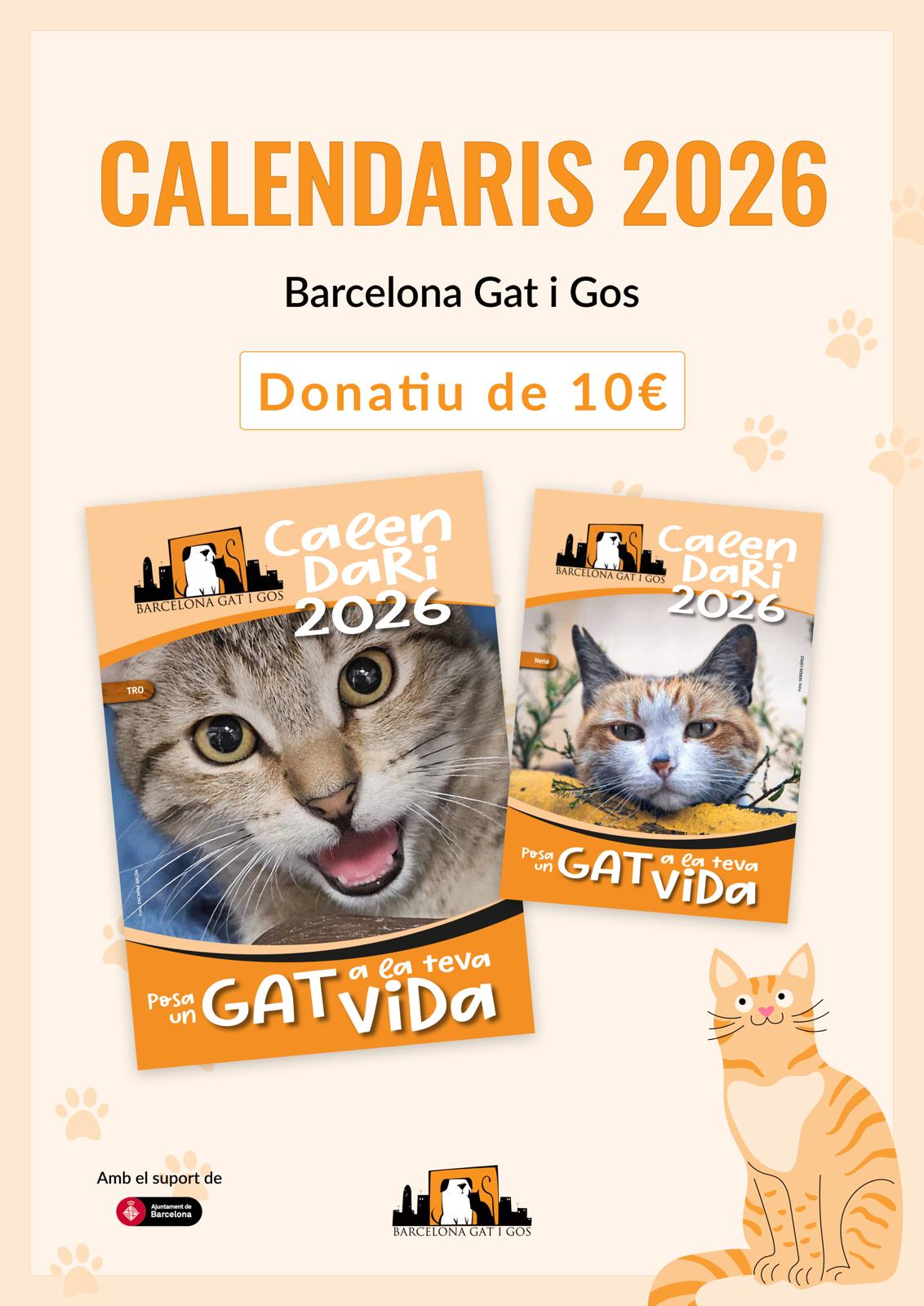 FOTO de la portada dels calendaris de paret i de taula de l'associació.